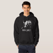 New York Souvenir Hoodie Bull NY Shirt Souvenir (Voorkant volledig)
