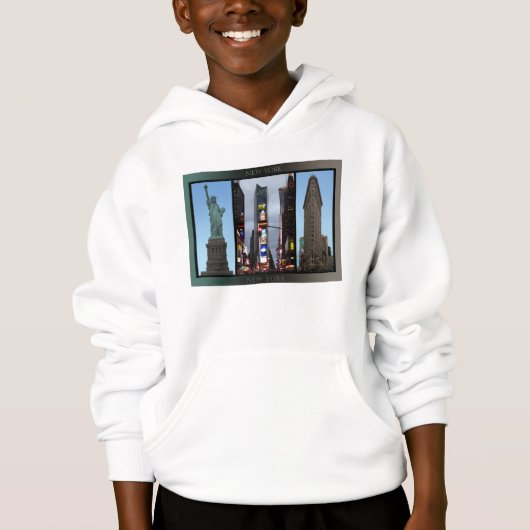 New York Souvenir Kind Hooded Sweatshirt NYC Hoodi (Voorkant)