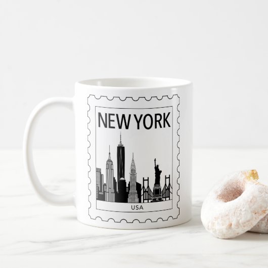 New York souvenir Koffiemok (Met donut)