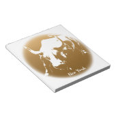New York Souvenir Notepad Cool Bull Statue-laptop Notitieblok (Schuin)