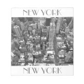 New York Souvenir Notepad Empire State Uitzicht Gi Notitieblok (Voorkant)