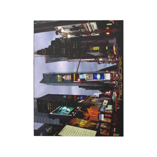 New York Souvenir Notepad NY Time Square Notepad Notitieblok (Linkerzijde)
