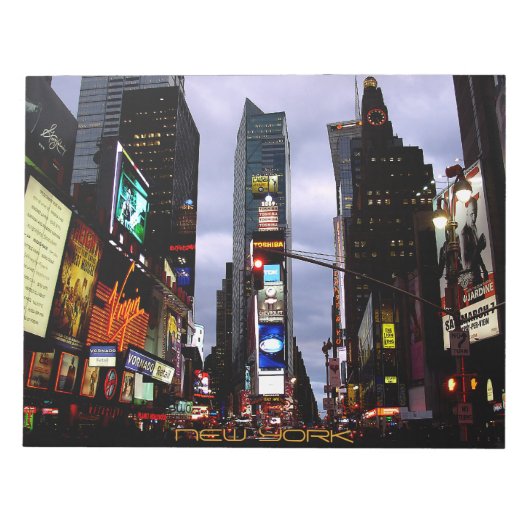 New York Souvenir Notepad NY Time Square Notepad Notitieblok (Voorkant)