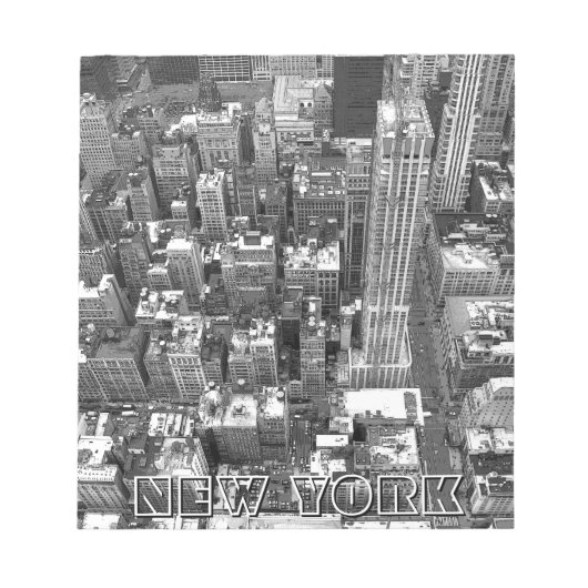 New York Souvenir Notepad Retro NYC Uitzicht Gift Notitieblok (Voorkant)