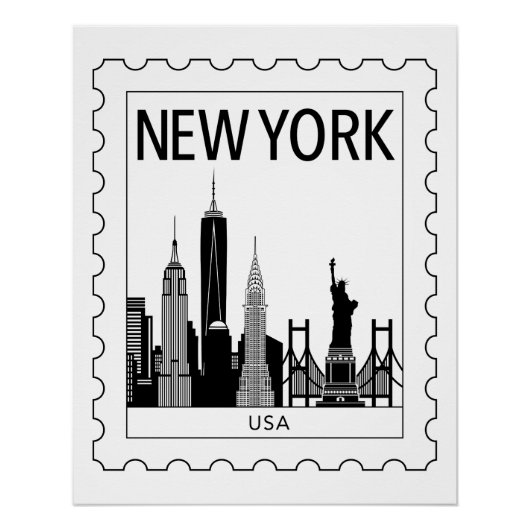 New York souvenir Perfect Poster (Voorkant)