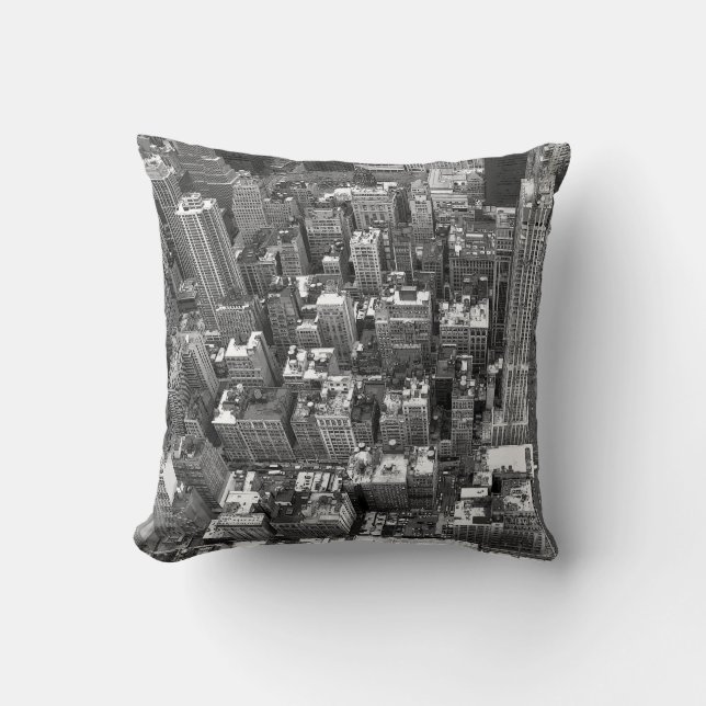 New York Souvenir Pillow NY Cityscape Pillow Kussen (Voorkant)