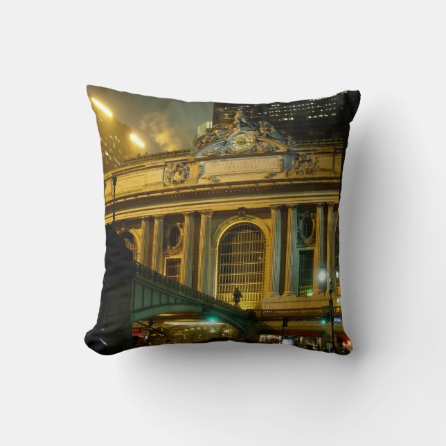 New York Souvenir Pillow NY Grand Central Pillow Kussen (Voorkant)