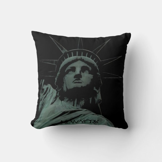 New York Souvenir Pillow NY Statue of Liberty Pill Kussen (Voorkant)