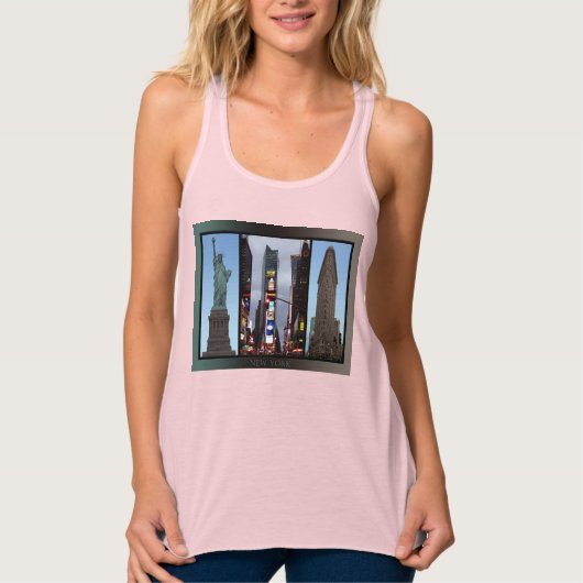 New York Souvenir Tanktop Lady's Times Square Top (Voorkant)