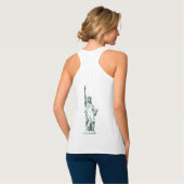 New York Souvenir Tanktop Statue of Liberty Top (Volledige Achterkant)
