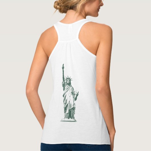 New York Souvenir Tanktop Statue of Liberty Top (Achterkant)