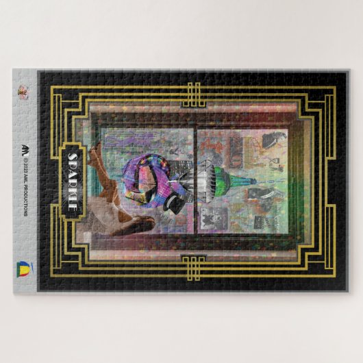 NEW YORK SPARKLE AFBEELDING 8 LIJST 2 WIT LEGPUZZEL (Horizontaal)