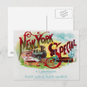 New York Special  Sigar Label Briefkaart (Voorkant / Achterkant)