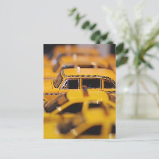 New York Speelgoed Taxis Briefkaart (Staand voorkant)