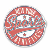 new york sport atletiek logo sticker (Voorkant)