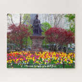 New York Spring Flowers.Kerstgroeten Legpuzzel (Horizontaal)