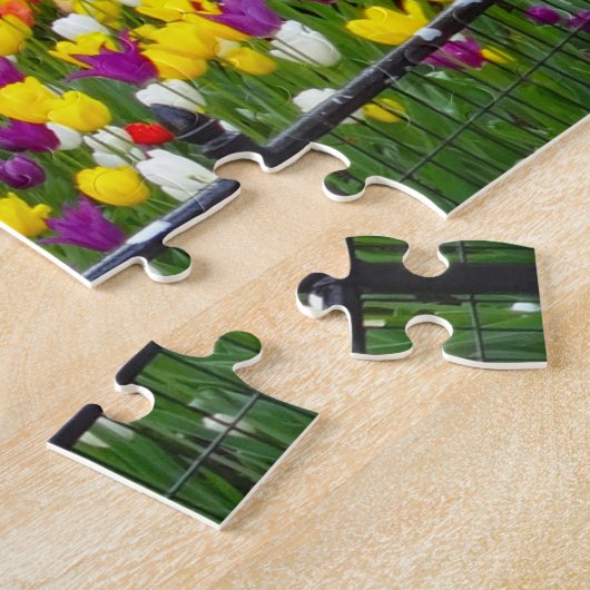 New York Spring Flowers.Kerstgroeten Legpuzzel (Zijkant)