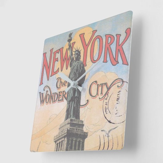  New York Square wandklok (Hoek)