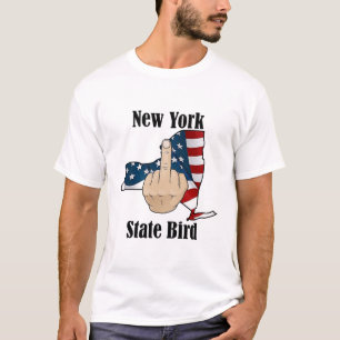 New York staat vogel t-shirt middelvinger