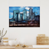 New York - Stad - Hudson River Park - Downtown Poster (Keuken)