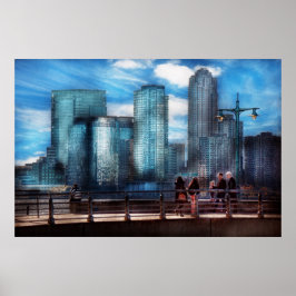 New York - Stad - Hudson River Park - Downtown Poster