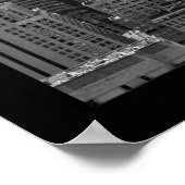 new york stad zwart - wit poster (Hoek)