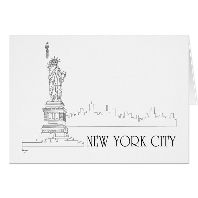 New York - Standbeeld van de Vrijheid Amerikaanse  (Voorkant Horizontaal)