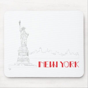 New-York, Standbeeld-van-de-Vrijheid Cool Muismat