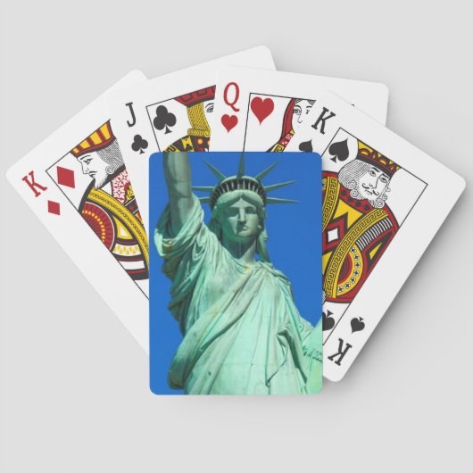 New-York, Standbeeld van de Vrijheid Speelkaarten (Achterkant)