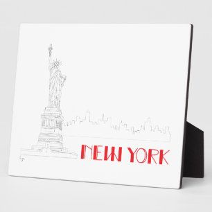New-York, Standbeeld-van-Frihed Cool Fotoplaat