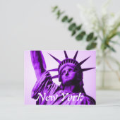 New York standbeeld van vrijheid briefkaart (Staand voorkant)