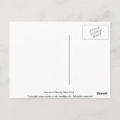 New York standbeeld van vrijheid briefkaart (Achterkant)