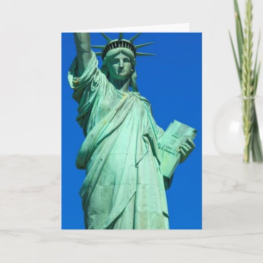 New York, Standbeeld van Vrijheid Kaart (Voorkant)