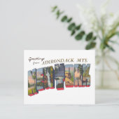 New York State Adirondack Mts Briefkaart (Staand voorkant)