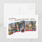 New York State Adirondack Mts Briefkaart (Voorkant / Achterkant)