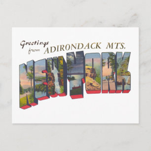 New York State Adirondack Mts Briefkaart