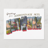 New York State Adirondack Mts Briefkaart (Voorkant)