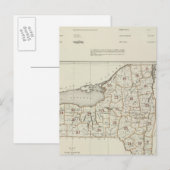 New York State atlas Briefkaart (Voorkant / Achterkant)