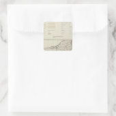 New York State atlas Vierkante Sticker (Tas)