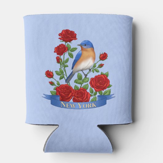 New York State Bird and Flower Blikjeskoeler (Achterkant)