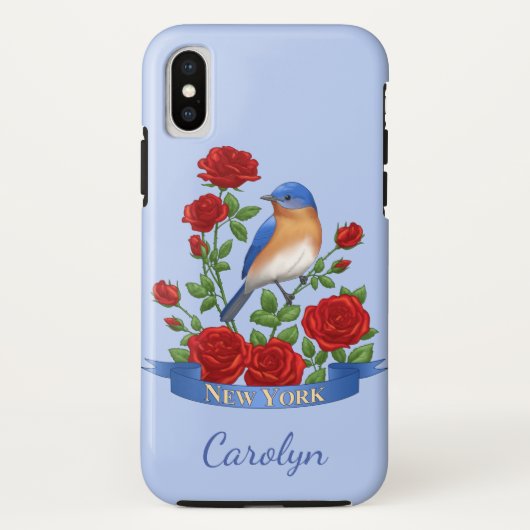 New York State Bird and Flower Case-Mate iPhone Case (Achterkant)