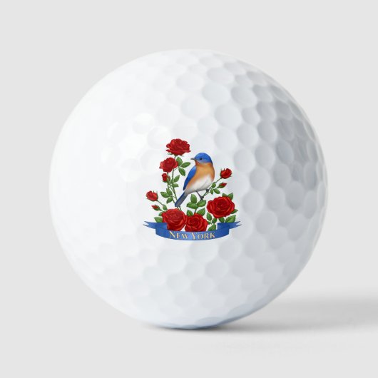 New York State Bird and Flower Golf Balls Golfballen (Voorkant)