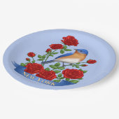 New York State Bird and Flower Papieren Bordje (Gekanteld)