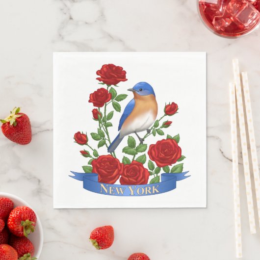 New York State Bird and Flower Servetten (Insitu)