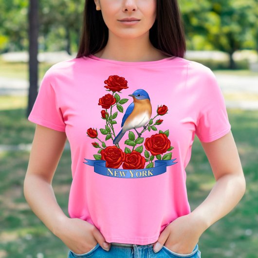 New York State Bird and Flower T-shirt