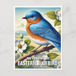 New York State Bird Oosterse Blauwvogel Briefkaart