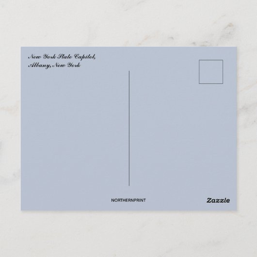 New York State Capitol Albany New York Briefkaart (Achterkant)