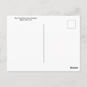 New York State Capitol Building Briefkaart (Achterkant)