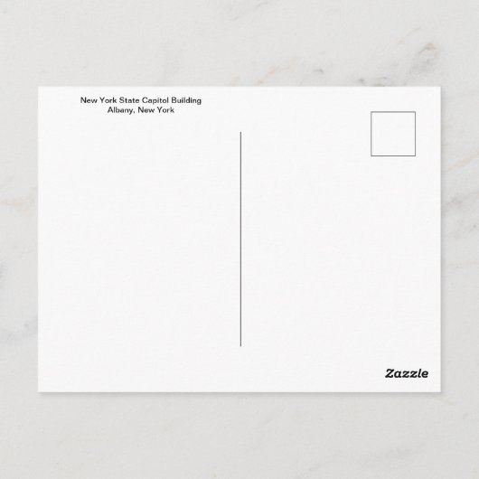 New York State Capitol Building Briefkaart (Achterkant)