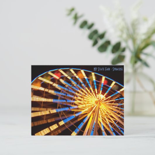 New York State Fair - Syracuse NY - Ferris Wheel P Briefkaart (Staand voorkant)